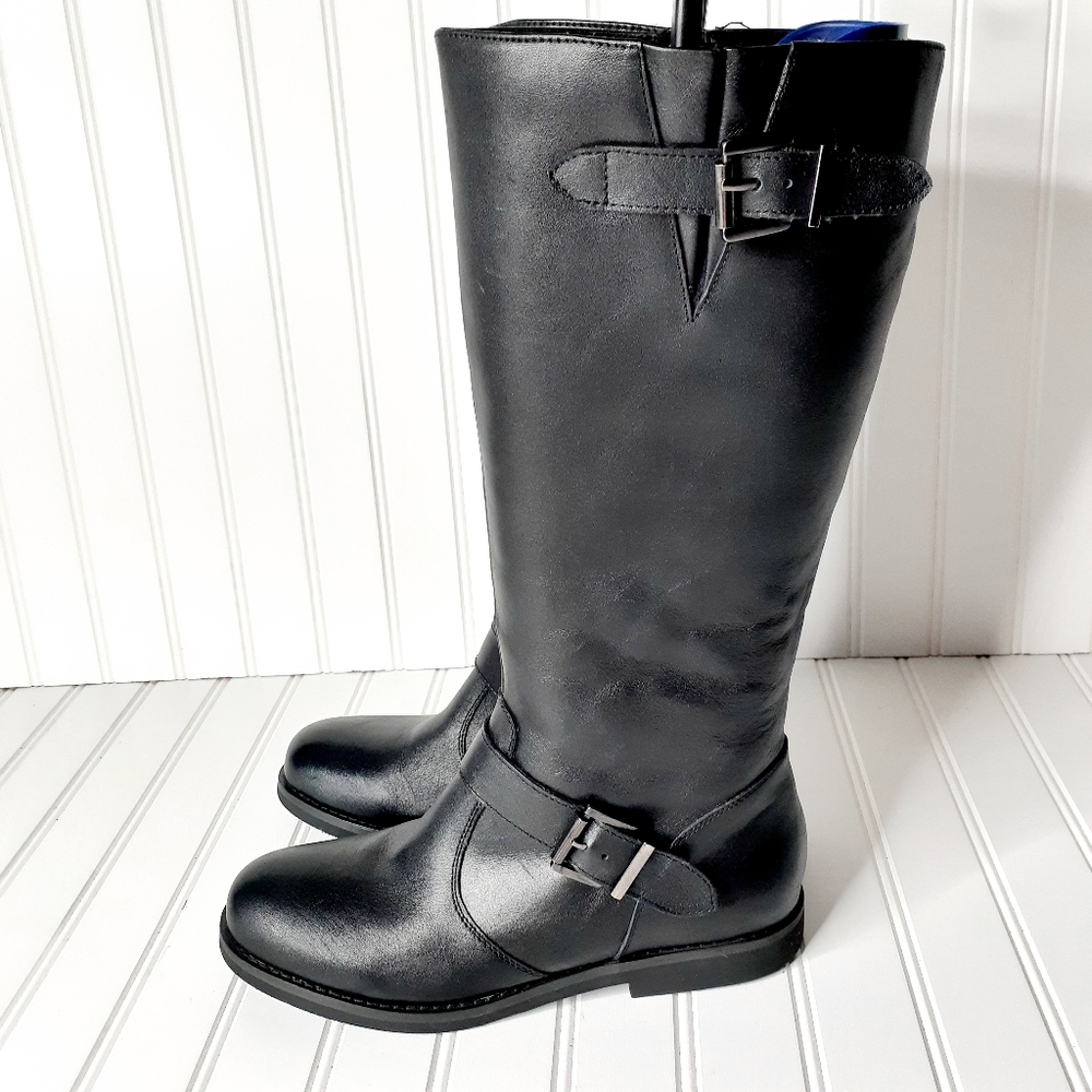 NEW David Tate Alpine Knee High Black Boot - Picture 2 of 12